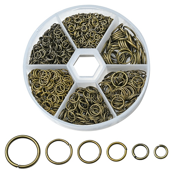 PandaHall 1 Box Iron Jump Rings Set, Mixed Sizes, Open Jump Rings, Round Ring, Antique Bronze, 18~21 Gauge, 4~10x0.7~1mm, Inner Diameter...
PandaHall 1 Box Iron Jump Rings Set, Mixed Sizes, Open Jump Rings, Round Ring, Antique Bronze, 18~21 Gauge, 4~10x0.7~1mm, Inner Diameter...