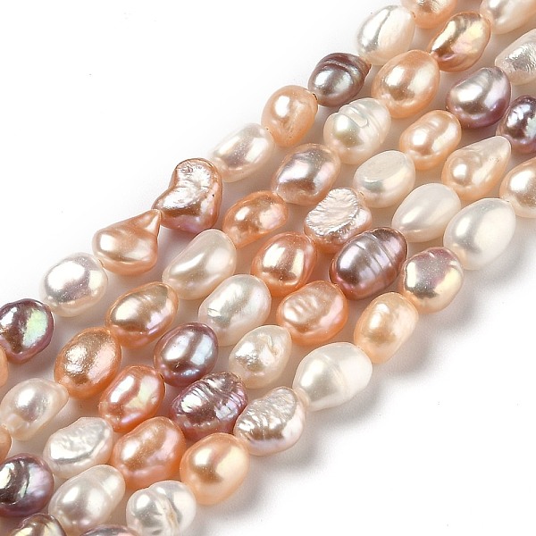 PandaHall Natural Cultured Freshwater Pearl Beads Strands, Two Sides Polished, Mixed Color, 6~8x5.5~6.5mm, Hole: 0.6mm, about..., Multicolor
PandaHall Natural Cultured Freshwater Pearl Beads Strands, Two Sides Polished, Mixed Color, 6~8x5.5~6.5mm, Hole: 0.6mm, about..., Multicolor