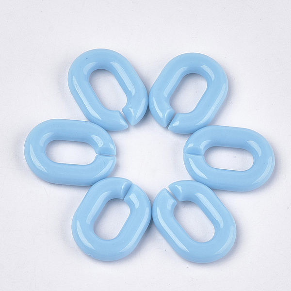 PandaHall Acrylic Linking Rings, Quick Link Connectors, For Jewelry Chains Making, Oval, Cornflower Blue, 19x14x4.5mm, Hole: 11x5.5mm, about...
PandaHall Acrylic Linking Rings, Quick Link Connectors, For Jewelry Chains Making, Oval, Cornflower Blue, 19x14x4.5mm, Hole: 11x5.5mm, about...