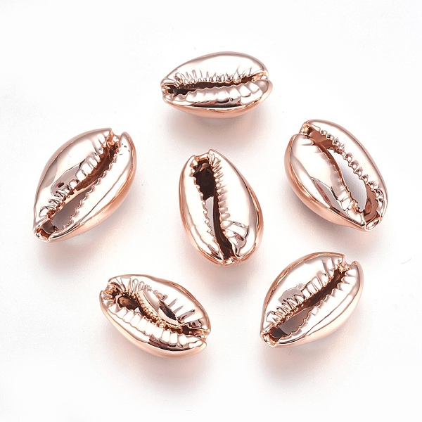 PandaHall Electroplated Shell Beads, Cowrie Shells, Rose Gold, 15~20x10~12x5~6mm, Hole: 12~14x2~3mm Cowrie Shell Shell Shape
PandaHall Electroplated Shell Beads, Cowrie Shells, Rose Gold, 15~20x10~12x5~6mm, Hole: 12~14x2~3mm Cowrie Shell Shell Shape