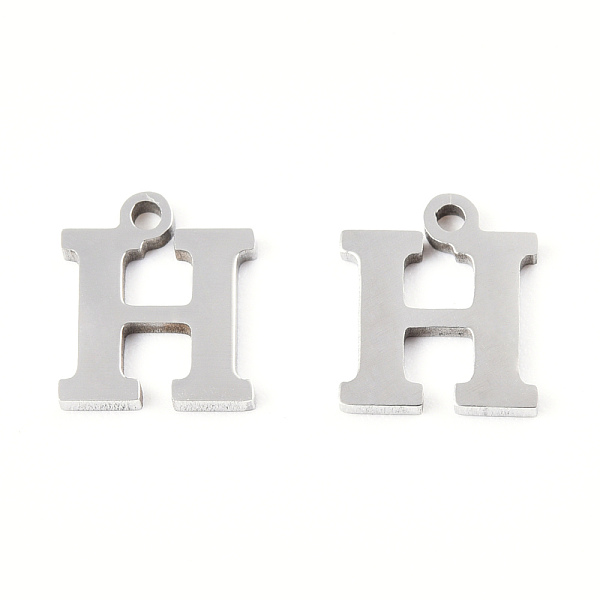 PandaHall 201 Stainless Steel Charms, Alphabet, Letter.H, 8.5x7.5x1mm, Hole: 1mm 201 Stainless Steel Letter H
PandaHall 201 Stainless Steel Charms, Alphabet, Letter.H, 8.5x7.5x1mm, Hole: 1mm 201 Stainless Steel Letter H
