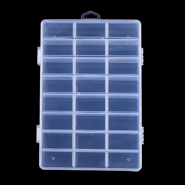 PandaHall Plastic Bead Storage Containers, 24 Compartments, Rectangle, Clear, 19.5x13.8x3.5cm, Hole: 7x18mm, Compartment: 22x40mm Plastic...
PandaHall Plastic Bead Storage Containers, 24 Compartments, Rectangle, Clear, 19.5x13.8x3.5cm, Hole: 7x18mm, Compartment: 22x40mm Plastic...