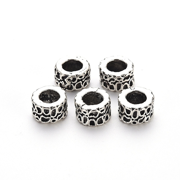 PandaHall Tibetan Style Alloy European Beads Settings for Enamel, Large Hole Beads, Cadmium Free & Lead Free, Column with Spots, Antique...
PandaHall Tibetan Style Alloy European Beads Settings for Enamel, Large Hole Beads, Cadmium Free & Lead Free, Column with Spots, Antique...