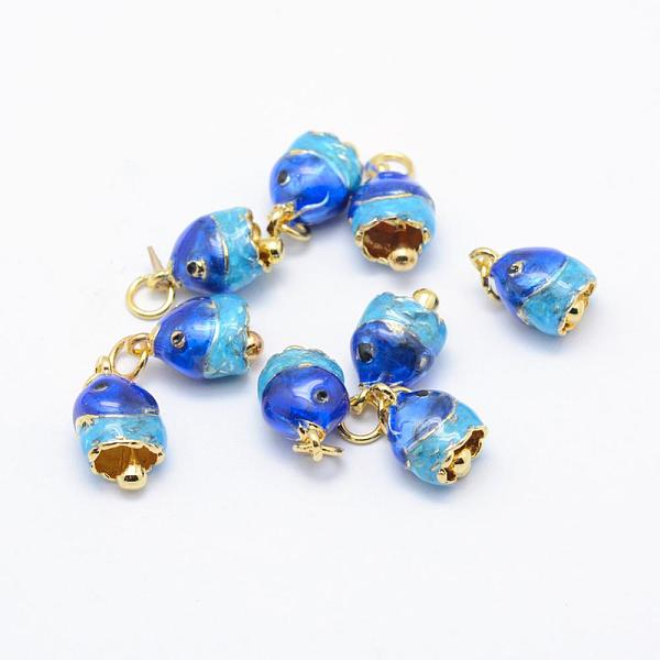 PandaHall Electroplate Brass Enamel Charms, Lead Free & Cadmium, Fish, Golden, 15x8x7mm, Hole: 3mm Brass+Enamel Fish Blue
PandaHall Electroplate Brass Enamel Charms, Lead Free & Cadmium, Fish, Golden, 15x8x7mm, Hole: 3mm Brass+Enamel Fish Blue