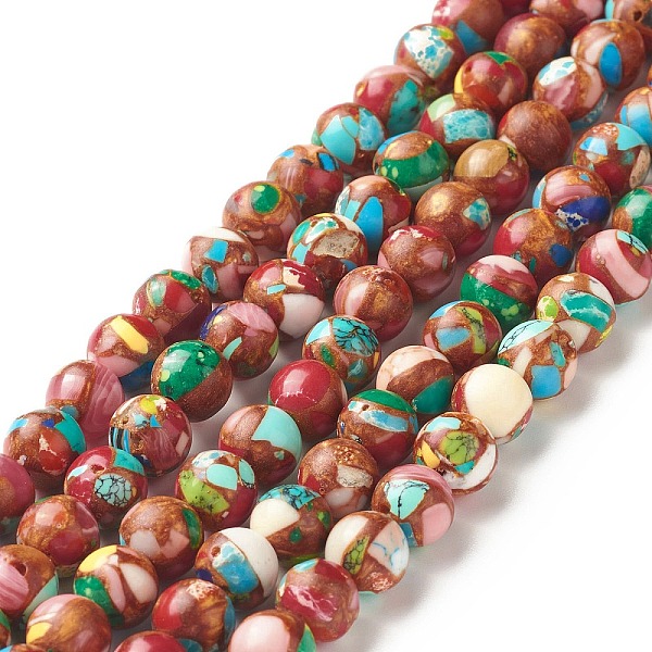 PandaHall Assembled Natural & Dyed Magnesite Beads Strands, Round, Peru, 8~8.5mm, Hole: 0.7~1mm, about 47~48pcs/strand, 14.84~15.16 inch..., Brown
PandaHall Assembled Natural & Dyed Magnesite Beads Strands, Round, Peru, 8~8.5mm, Hole: 0.7~1mm, about 47~48pcs/strand, 14.84~15.16 inch..., Brown
