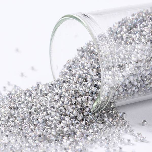 PandaHall TOHO Round Seed Beads, Japanese Seed Beads, (261) Inside Color AB Crystal/Gray Lined, 15/0, 1.5mm, Hole: 0.7mm, about...
PandaHall TOHO Round Seed Beads, Japanese Seed Beads, (261) Inside Color AB Crystal/Gray Lined, 15/0, 1.5mm, Hole: 0.7mm, about...