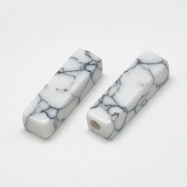 PandaHall Synthetic Turquoise Beads, Half Drilled, Cuboid, WhiteSmoke, 14x4x4mm, Half Hole: 1mm Synthetic Turquoise Cuboid White
PandaHall Synthetic Turquoise Beads, Half Drilled, Cuboid, WhiteSmoke, 14x4x4mm, Half Hole: 1mm Synthetic Turquoise Cuboid White