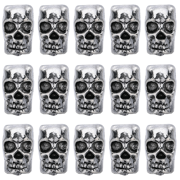 PandaHall SUNNYCLUE Alloy European Beads, Large Hole Beads, Skull, Antique Silver, 12x9x7.5mm, Hole: 4mm, 50pcs/box Alloy Skull
PandaHall SUNNYCLUE Alloy European Beads, Large Hole Beads, Skull, Antique Silver, 12x9x7.5mm, Hole: 4mm, 50pcs/box Alloy Skull