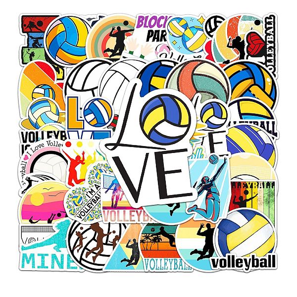 PandaHall PVC Adhesive Stickers, for Suitcase, Skateboard, Refrigerator, Helmet, Mobile Phone Shell, Volleyball Pattern, 5.5~8.5x5.5~8.5cm...
PandaHall PVC Adhesive Stickers, for Suitcase, Skateboard, Refrigerator, Helmet, Mobile Phone Shell, Volleyball Pattern, 5.5~8.5x5.5~8.5cm...