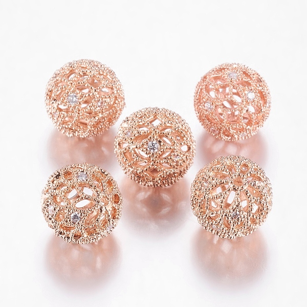 PandaHall Brass Cubic Zirconia Beads, Round, Rose Gold, 11.5mm, Hole: 1.5mm Brass+Cubic Zirconia Round
PandaHall Brass Cubic Zirconia Beads, Round, Rose Gold, 11.5mm, Hole: 1.5mm Brass+Cubic Zirconia Round