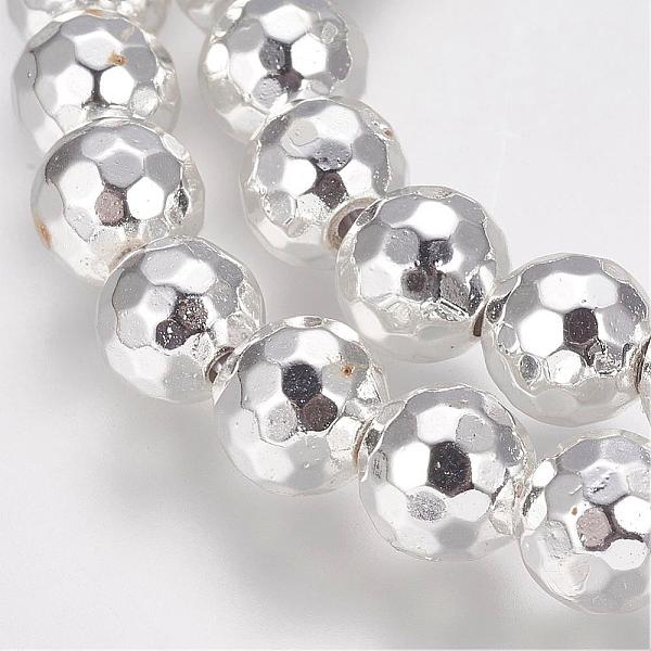 PandaHall Grade AA Non-Magnetic Synthetic Hematite Bead Strands, Round, Faceted(128 Facets), Silver Plated, 8mm, Hole: 1.5mm, about...
PandaHall Grade AA Non-Magnetic Synthetic Hematite Bead Strands, Round, Faceted(128 Facets), Silver Plated, 8mm, Hole: 1.5mm, about...