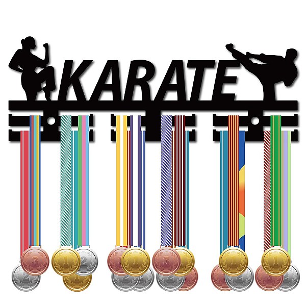 PandaHall Acrylic Medal Holder, Medals Display Hanger Rack, with Standoff Pins, Medal Holder Frame, Karate Pattern, 105x290x10mm, Hole: 8mm..., Black
PandaHall Acrylic Medal Holder, Medals Display Hanger Rack, with Standoff Pins, Medal Holder Frame, Karate Pattern, 105x290x10mm, Hole: 8mm..., Black