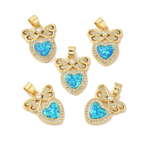 PandaHall Rack Plating Brass Micro Pave Cubic Zirconia with Synthetic Opal Pendants, with Jump Ring, Lead Free & Cadmium Free, Long-Lasting..., Cyan
PandaHall Rack Plating Brass Micro Pave Cubic Zirconia with Synthetic Opal Pendants, with Jump Ring, Lead Free & Cadmium Free, Long-Lasting..., Cyan