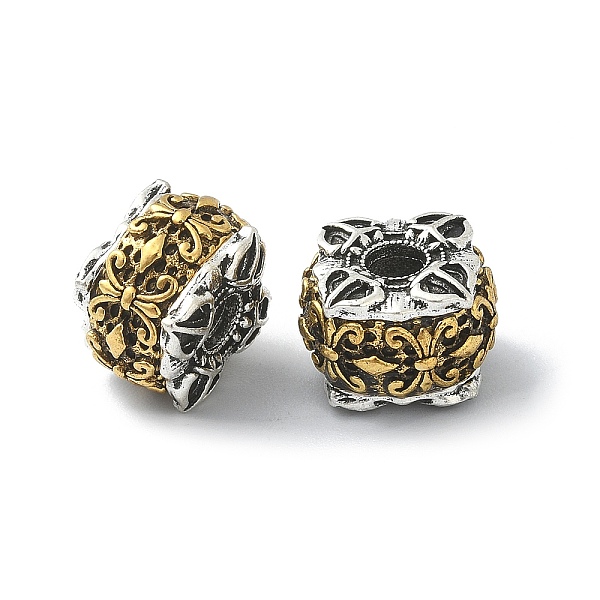 PandaHall Alloy Spacer Beads, Buddhist Beads, Prayer Beads, Antique Silver & Golden, Fleur De Lis, 11x11x8mm, Hole: 3mm Alloy Fleur De Lis
PandaHall Alloy Spacer Beads, Buddhist Beads, Prayer Beads, Antique Silver & Golden, Fleur De Lis, 11x11x8mm, Hole: 3mm Alloy Fleur De Lis