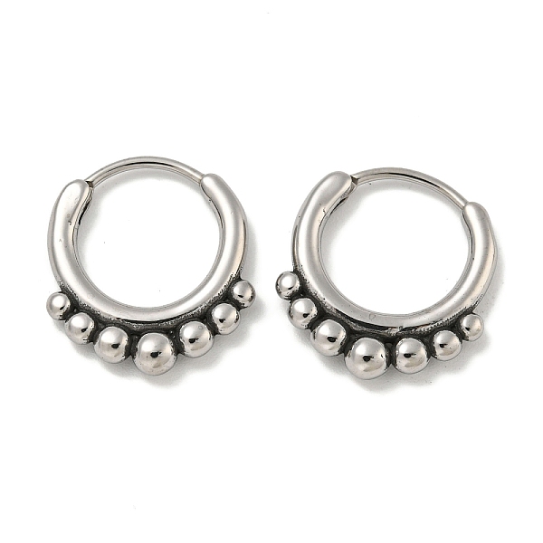 PandaHall 316 Surgical Stainless Steel Hoop Earrings, Ring, Antique Silver, 17.5x15.5mm 316 Surgical Stainless Steel Ring
PandaHall 316 Surgical Stainless Steel Hoop Earrings, Ring, Antique Silver, 17.5x15.5mm 316 Surgical Stainless Steel Ring