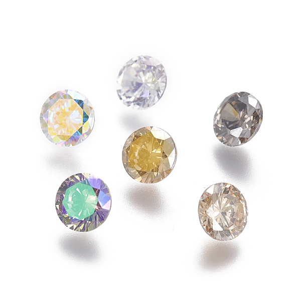 PandaHall Electroplated Cubic Zirconia Pointed Back Cabochons, Diamond, Faceted, Mixed Color, 6x3.7mm Cubic Zirconia Diamond Multicolor
PandaHall Electroplated Cubic Zirconia Pointed Back Cabochons, Diamond, Faceted, Mixed Color, 6x3.7mm Cubic Zirconia Diamond Multicolor