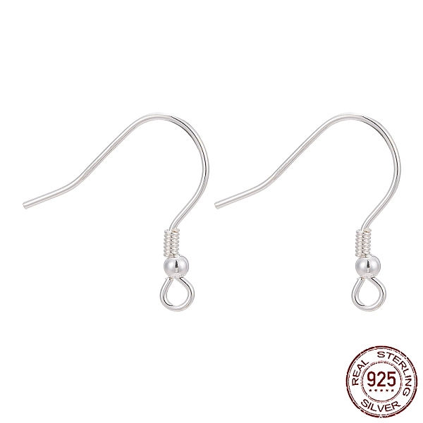 PandaHall Sterling Silver Earring Hooks, Silver, 19mm, Hole: 2mm, Pin: 0.6mm Sterling Silver
PandaHall Sterling Silver Earring Hooks, Silver, 19mm, Hole: 2mm, Pin: 0.6mm Sterling Silver