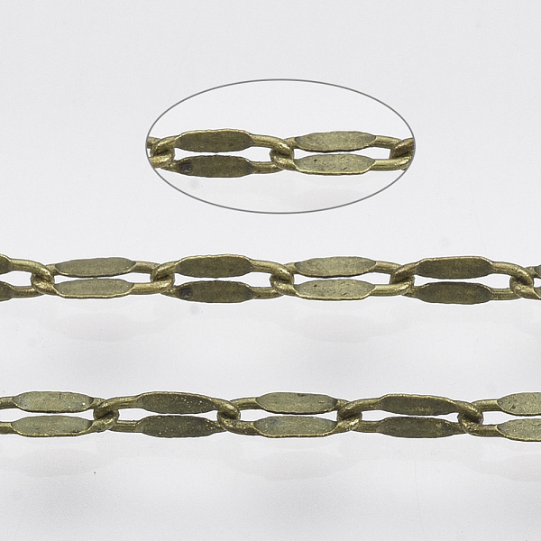 PandaHall Brass Dapped Chains, Cable Chains, Soldered, with Spool, Flat Oval, Antique Bronze, 5.2x2.2x0.2mm, about 39.37 Feet(12m)/roll...
PandaHall Brass Dapped Chains, Cable Chains, Soldered, with Spool, Flat Oval, Antique Bronze, 5.2x2.2x0.2mm, about 39.37 Feet(12m)/roll...