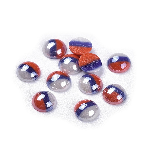 PandaHall Opaque Glass Cabochons, Stripe Pattern, Tri-color Stripe, Half Round, Colorful, 8x3.5mm Glass Half Round
PandaHall Opaque Glass Cabochons, Stripe Pattern, Tri-color Stripe, Half Round, Colorful, 8x3.5mm Glass Half Round