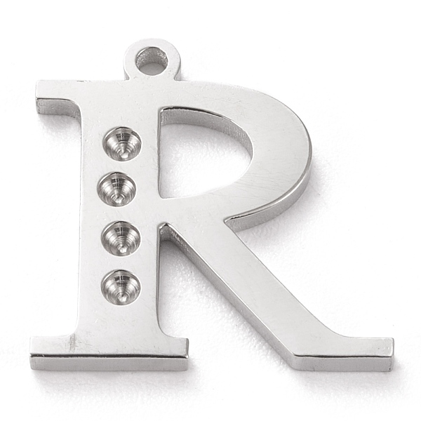 PandaHall 304 Stainless Steel Letter Pendant Rhinestone Settings, Stainless Steel Color, Letter.R, R: 15x15x1.5mm, Hole: 1.2mm, Fit for...
PandaHall 304 Stainless Steel Letter Pendant Rhinestone Settings, Stainless Steel Color, Letter.R, R: 15x15x1.5mm, Hole: 1.2mm, Fit for...