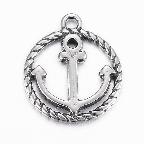 PandaHall 316 Surgical Stainless Steel Pendants, Anchor, Antique Silver, 17x14.5x1.8mm, Hole: 1.5mm 316 Surgical Stainless Steel Anchor &...
PandaHall 316 Surgical Stainless Steel Pendants, Anchor, Antique Silver, 17x14.5x1.8mm, Hole: 1.5mm 316 Surgical Stainless Steel Anchor &...