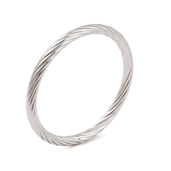 PandaHall 304 Stainless Steel Twisted Ring Bangles for Women Men, Stainless Steel Color, Inner Diameter: 2-1/2 inch(6.45cm), 6.5mm 304...
PandaHall 304 Stainless Steel Twisted Ring Bangles for Women Men, Stainless Steel Color, Inner Diameter: 2-1/2 inch(6.45cm), 6.5mm 304...