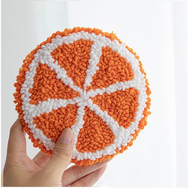 PandaHall DIY Cotton Cup Mat Punch Needle Kits, with Woolen Yarn and Nonwoven Fabric & Plastic Shovel & Wire & Awl Tool, Orange Pattern..., Multicolor
PandaHall DIY Cotton Cup Mat Punch Needle Kits, with Woolen Yarn and Nonwoven Fabric & Plastic Shovel & Wire & Awl Tool, Orange Pattern..., Multicolor