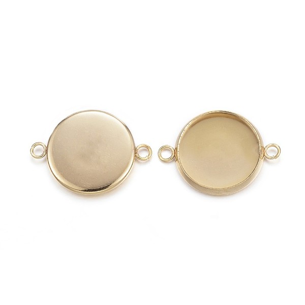 PandaHall Ion Plating(IP) 304 Stainless Steel Cabochon Connector Settings, Plain Edge Bezel Cups, Flat Round, Golden, Tray: 14mm...
PandaHall Ion Plating(IP) 304 Stainless Steel Cabochon Connector Settings, Plain Edge Bezel Cups, Flat Round, Golden, Tray: 14mm...