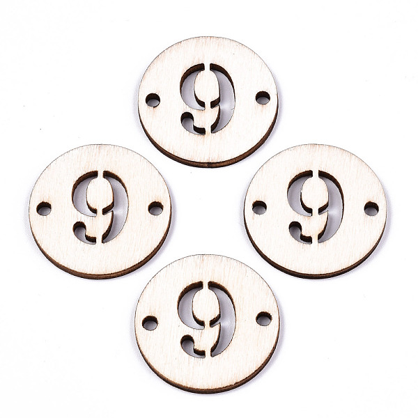 PandaHall Unfinished Natural Poplar Wood Links Connectors, Laser Cut, Flat Round with Number, Num.9, 29.5x2.5mm, Hole: 2.5mm Wood Number
PandaHall Unfinished Natural Poplar Wood Links Connectors, Laser Cut, Flat Round with Number, Num.9, 29.5x2.5mm, Hole: 2.5mm Wood Number