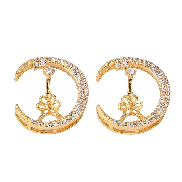 PandaHall Brass Micro Pave Clear Cubic Zirconia Screw Eye Peg Bails, Nickel Free, for Half Drilled Bead, Flat Round, Real 18K Gold Plated...
PandaHall Brass Micro Pave Clear Cubic Zirconia Screw Eye Peg Bails, Nickel Free, for Half Drilled Bead, Flat Round, Real 18K Gold Plated...