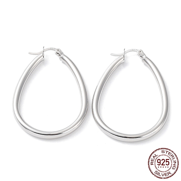 PandaHall Rhodium Plated 925 Sterling Silver Hoop Earrings, Teardrop Hoop Earrings, with S925 Stamp, Real Platinum Plated, 42.5x3x29.5mm...
PandaHall Rhodium Plated 925 Sterling Silver Hoop Earrings, Teardrop Hoop Earrings, with S925 Stamp, Real Platinum Plated, 42.5x3x29.5mm...
