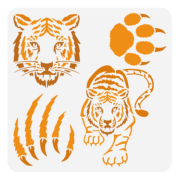 PandaHall PET Hollow Out Drawing Painting Stencils, for DIY Scrapbook, Photo Album, Tiger, 30x30cm Plastic Tiger
PandaHall PET Hollow Out Drawing Painting Stencils, for DIY Scrapbook, Photo Album, Tiger, 30x30cm Plastic Tiger