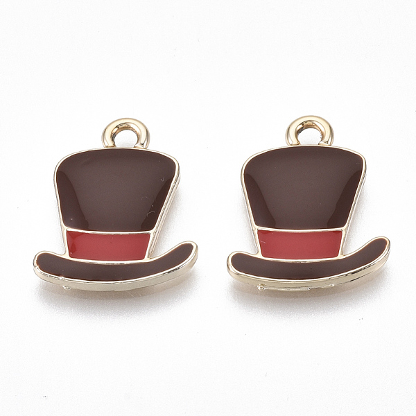 PandaHall Eco-Friendly Zinc Alloy Pendants, with Enamel, Top Hat, Cadmium Free & Nickel Free & Lead Free, Golden, Coconut Brown...
PandaHall Eco-Friendly Zinc Alloy Pendants, with Enamel, Top Hat, Cadmium Free & Nickel Free & Lead Free, Golden, Coconut Brown...