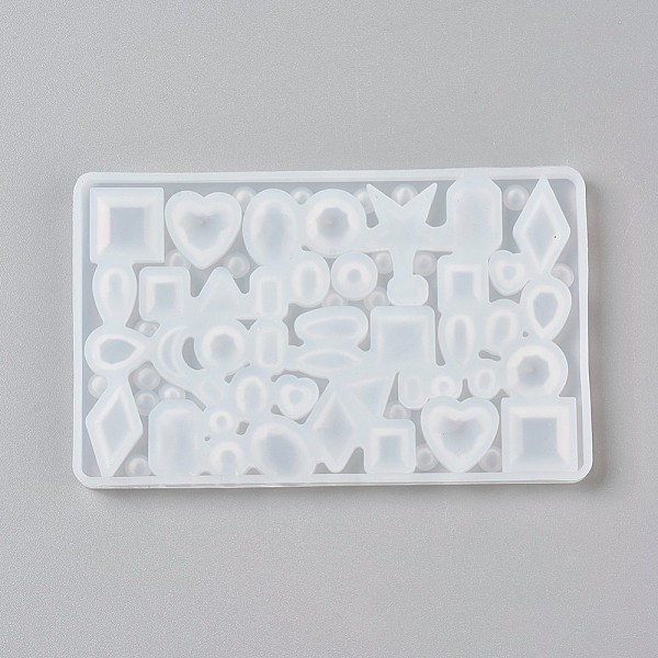 PandaHall Silicone Cabochon Molds, Resin Casting Molds, For UV Resin, Epoxy Resin Jewelry Making, Mixed Shape, White, 106x66x6mm, Inner...
PandaHall Silicone Cabochon Molds, Resin Casting Molds, For UV Resin, Epoxy Resin Jewelry Making, Mixed Shape, White, 106x66x6mm, Inner...