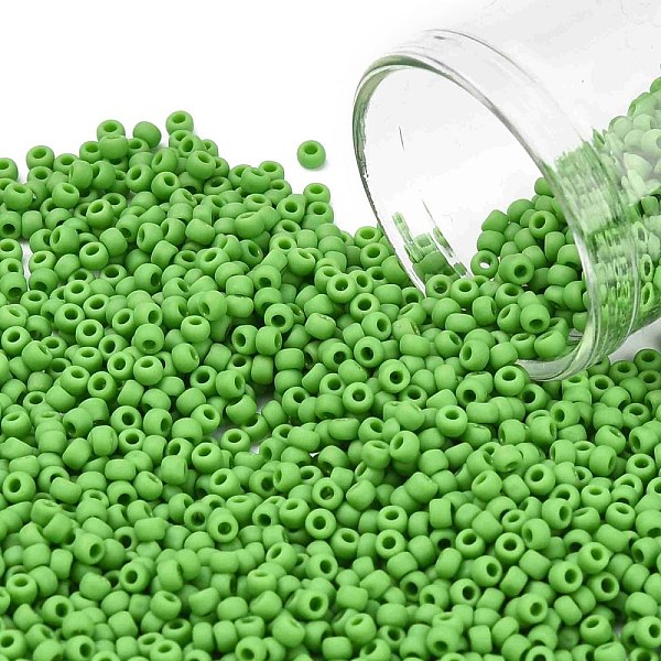PandaHall TOHO Japanese Seed Beads, Round, (47F) Opaque Frost Mint Green, 11/0, 2x1.5mm, Hole: 0.5mm, about 42000pcs/pound Glass Green
PandaHall TOHO Japanese Seed Beads, Round, (47F) Opaque Frost Mint Green, 11/0, 2x1.5mm, Hole: 0.5mm, about 42000pcs/pound Glass Green