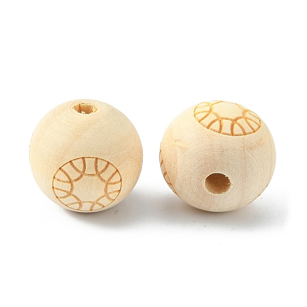 PandaHall Natural Theaceae Wood Beads, Laser Engraved, Round with Pattern, BurlyWood, 20mm, Hole: 5mm, 20pcs/bag Wood Round Orange
PandaHall Natural Theaceae Wood Beads, Laser Engraved, Round with Pattern, BurlyWood, 20mm, Hole: 5mm, 20pcs/bag Wood Round Orange