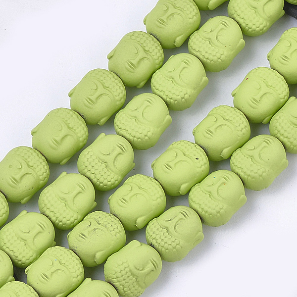 PandaHall Spray Painted Non-magnetic Synthetic Hematite Beads Strands, Matte Style, Buddha Head, Yellow Green, 10x9x7.5mm, Hole: 1mm, about...
PandaHall Spray Painted Non-magnetic Synthetic Hematite Beads Strands, Matte Style, Buddha Head, Yellow Green, 10x9x7.5mm, Hole: 1mm, about...