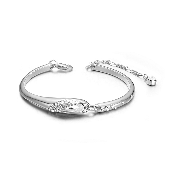 PandaHall SHEGRACE Alloy Link Bracelets, with Micro Pave Cubic Zirconia Wing and Austrian Crystal, Crystal, 6-3/4 inch(170mm) Alloy+Austrian..., Clear
PandaHall SHEGRACE Alloy Link Bracelets, with Micro Pave Cubic Zirconia Wing and Austrian Crystal, Crystal, 6-3/4 inch(170mm) Alloy+Austrian..., Clear