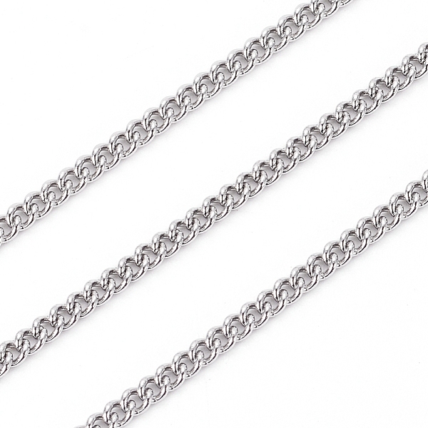PandaHall 304 Stainless Steel Curb Chains,Twisted Link Chain, Soldered, with Spool, Stainless Steel Color, 2.3x1.8x0.5mm, about 32.8 Feet...
PandaHall 304 Stainless Steel Curb Chains,Twisted Link Chain, Soldered, with Spool, Stainless Steel Color, 2.3x1.8x0.5mm, about 32.8 Feet...