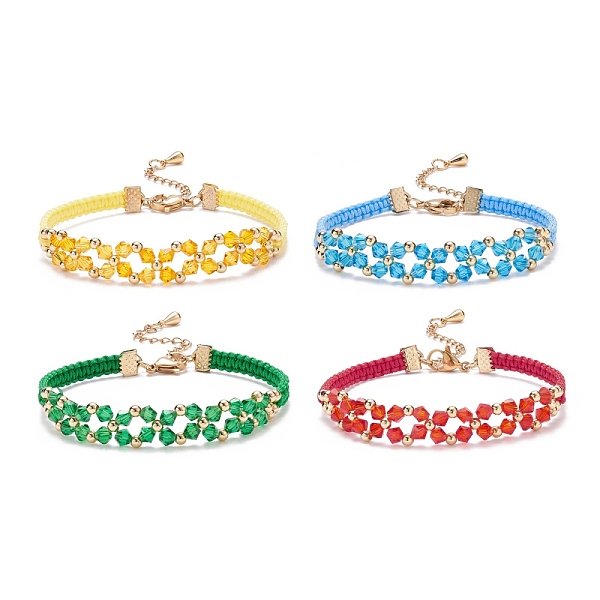PandaHall 4Pcs 4 Colors Glass Braided Flower Link Bracelets Set for Women, Mixed Color, 7-3/8 inch(18.6cm), 1Pc/color Glass Multicolor
PandaHall 4Pcs 4 Colors Glass Braided Flower Link Bracelets Set for Women, Mixed Color, 7-3/8 inch(18.6cm), 1Pc/color Glass Multicolor