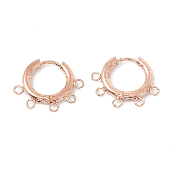 PandaHall Ion Plating(IP) 304 Stainless Steel Hoop Earring Findings, with Horizontal Loops, Ring, Rose Gold, 16x20x2.5mm, Hole: 1.8mm, Pin...
PandaHall Ion Plating(IP) 304 Stainless Steel Hoop Earring Findings, with Horizontal Loops, Ring, Rose Gold, 16x20x2.5mm, Hole: 1.8mm, Pin...
