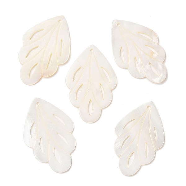 PandaHall Natural Freshwater Shell Pendants, Leaf Charms, Seashell Color, 44.5x28.5~29x1.5mm, Hole: 1.6mm Freshwater Shell Leaf
PandaHall Natural Freshwater Shell Pendants, Leaf Charms, Seashell Color, 44.5x28.5~29x1.5mm, Hole: 1.6mm Freshwater Shell Leaf