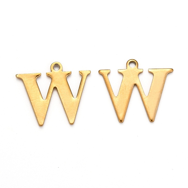 PandaHall Ion Plating(IP) 304 Stainless Steel Alphabet Charms, Golden, Letter.W, 12x14x0.7mm, Hole: 1mm 304 Stainless Steel Letter W
PandaHall Ion Plating(IP) 304 Stainless Steel Alphabet Charms, Golden, Letter.W, 12x14x0.7mm, Hole: 1mm 304 Stainless Steel Letter W