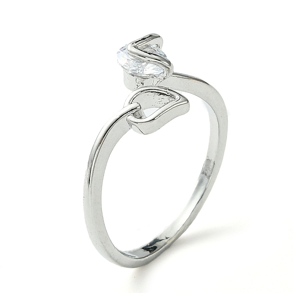 PandaHall Bass Micro Pave Cubic Zirconia Ring, Long-Lasting Plated, Leaf, US Size 7 1/4(17.5mm) Brass+Cubic Zirconia Leaf Clear
PandaHall Bass Micro Pave Cubic Zirconia Ring, Long-Lasting Plated, Leaf, US Size 7 1/4(17.5mm) Brass+Cubic Zirconia Leaf Clear