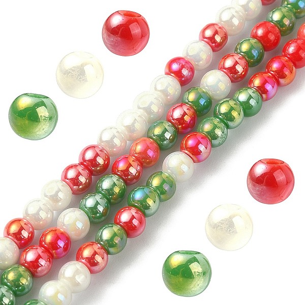 PandaHall Opaque Electroplate Glass Beads Strands, AB Color Plated, Round, for Christmas, Colorful, 4~4.5mm, Hole: 0.9mm, about...
PandaHall Opaque Electroplate Glass Beads Strands, AB Color Plated, Round, for Christmas, Colorful, 4~4.5mm, Hole: 0.9mm, about...