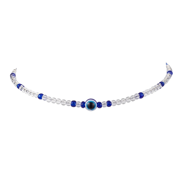 PandaHall Resin Evil Eye & Acrylic Beaded Necklace for Women, Blue, 16.57 inch(42.1cm) Resin Evil Eye Blue
PandaHall Resin Evil Eye & Acrylic Beaded Necklace for Women, Blue, 16.57 inch(42.1cm) Resin Evil Eye Blue