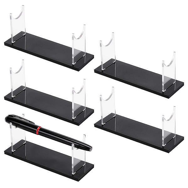 PandaHall Acrylic Earring Display Stands, Pen Display Stand, Detachable, Black, Finished Product: 12x4x5cm, Inner Diameter: 9.5cm, 3pcs/set...
PandaHall Acrylic Earring Display Stands, Pen Display Stand, Detachable, Black, Finished Product: 12x4x5cm, Inner Diameter: 9.5cm, 3pcs/set...