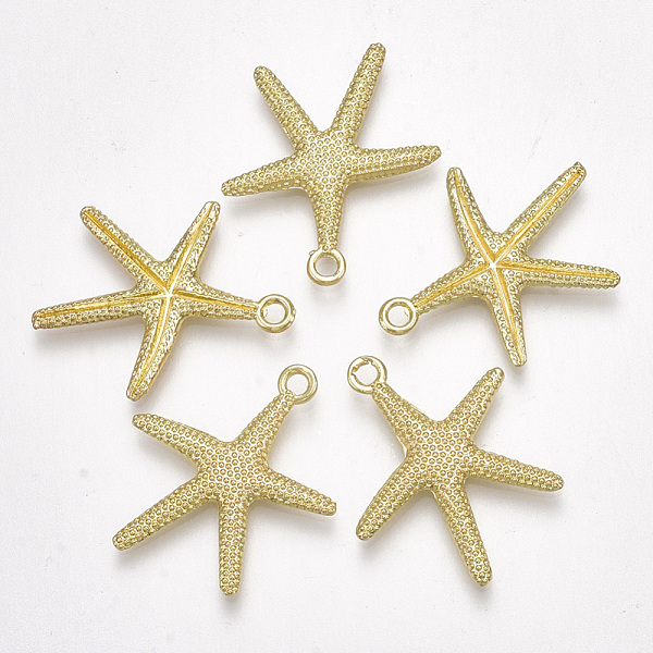PandaHall Alloy Pendants, Starfish/Sea Stars, Light Gold, 24x22x2.5mm, Hole: 2mm Alloy Starfish
PandaHall Alloy Pendants, Starfish/Sea Stars, Light Gold, 24x22x2.5mm, Hole: 2mm Alloy Starfish