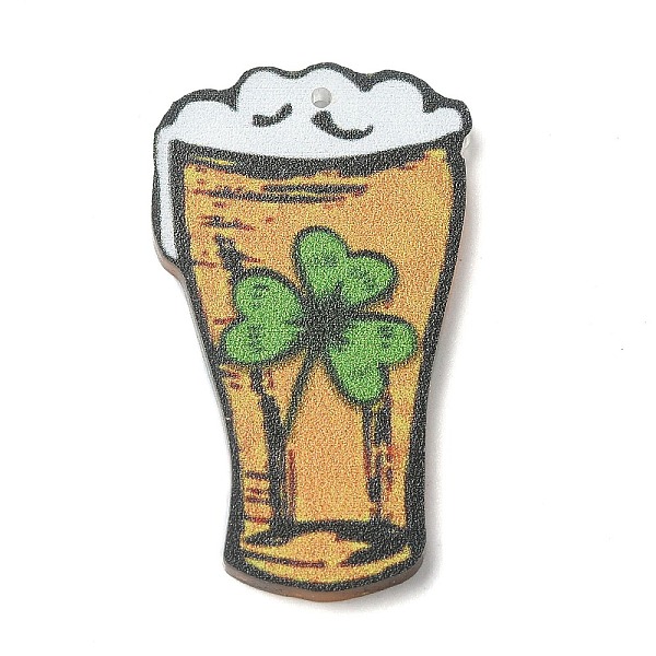 PandaHall Saint Patrick's Day Opaque Printed Acrylic Pendants, Beer, 41x24x2mm, Hole: 1.2mm Acrylic Others Gold
PandaHall Saint Patrick's Day Opaque Printed Acrylic Pendants, Beer, 41x24x2mm, Hole: 1.2mm Acrylic Others Gold