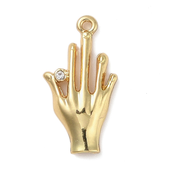 PandaHall Alloy with Rhinestone Pendants, Hand, Golden, 27.5x15x4mm, Hole: 1.5mm Alloy+Rhinestone Body
PandaHall Alloy with Rhinestone Pendants, Hand, Golden, 27.5x15x4mm, Hole: 1.5mm Alloy+Rhinestone Body